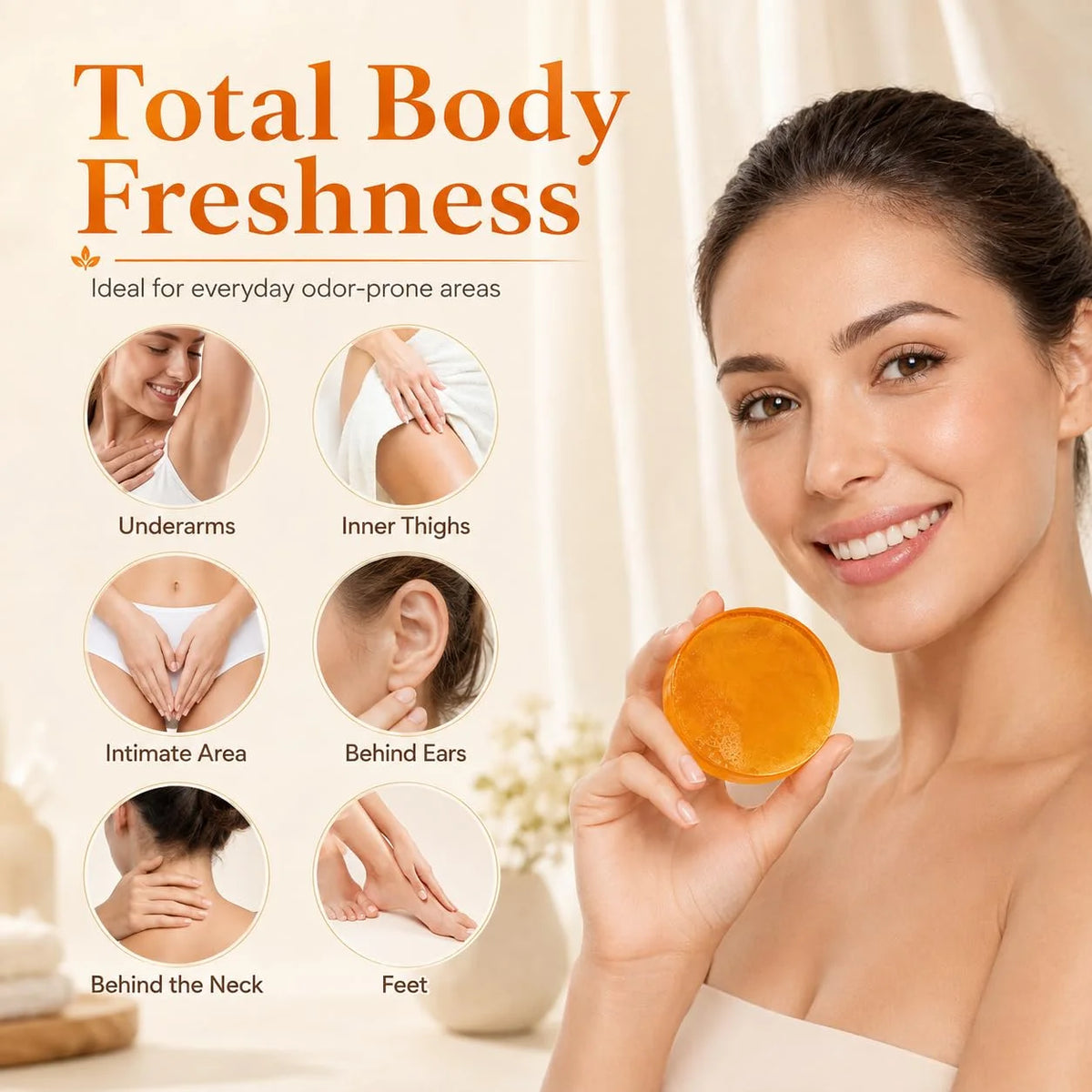 🎁Unisex Japanese Persimmon Deodorant Soap With Green Tea Extract