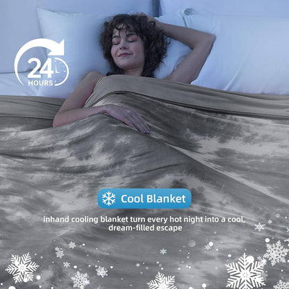 inhand Cooling Throw Blanket (50"x70"), Cooling Blankets for Hot Sleepers