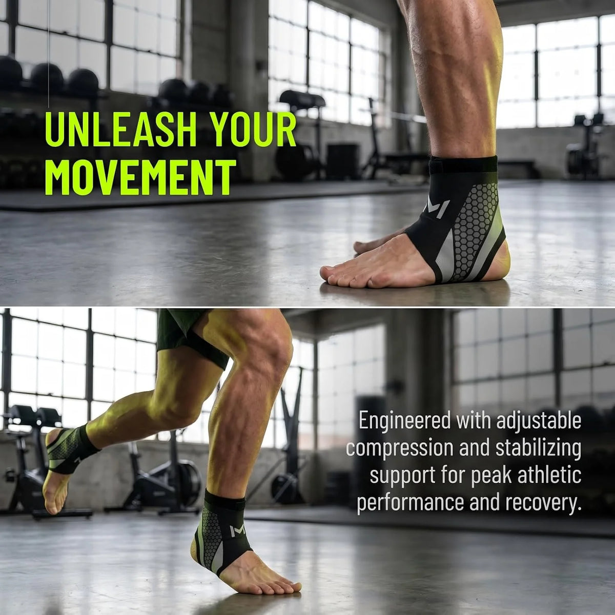 🎁Unisex Lightweight Sports Ankle Brace With Side Stabilizers