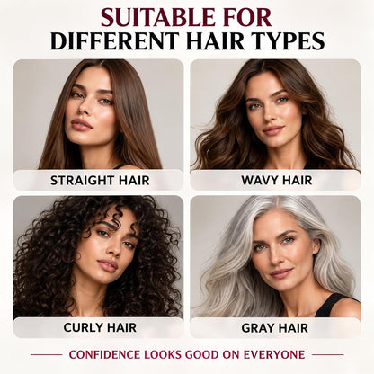 ❤️3-in-1 Gray Coverage Hair Dye Shampoo – Deep Brown, 13.6 fl oz