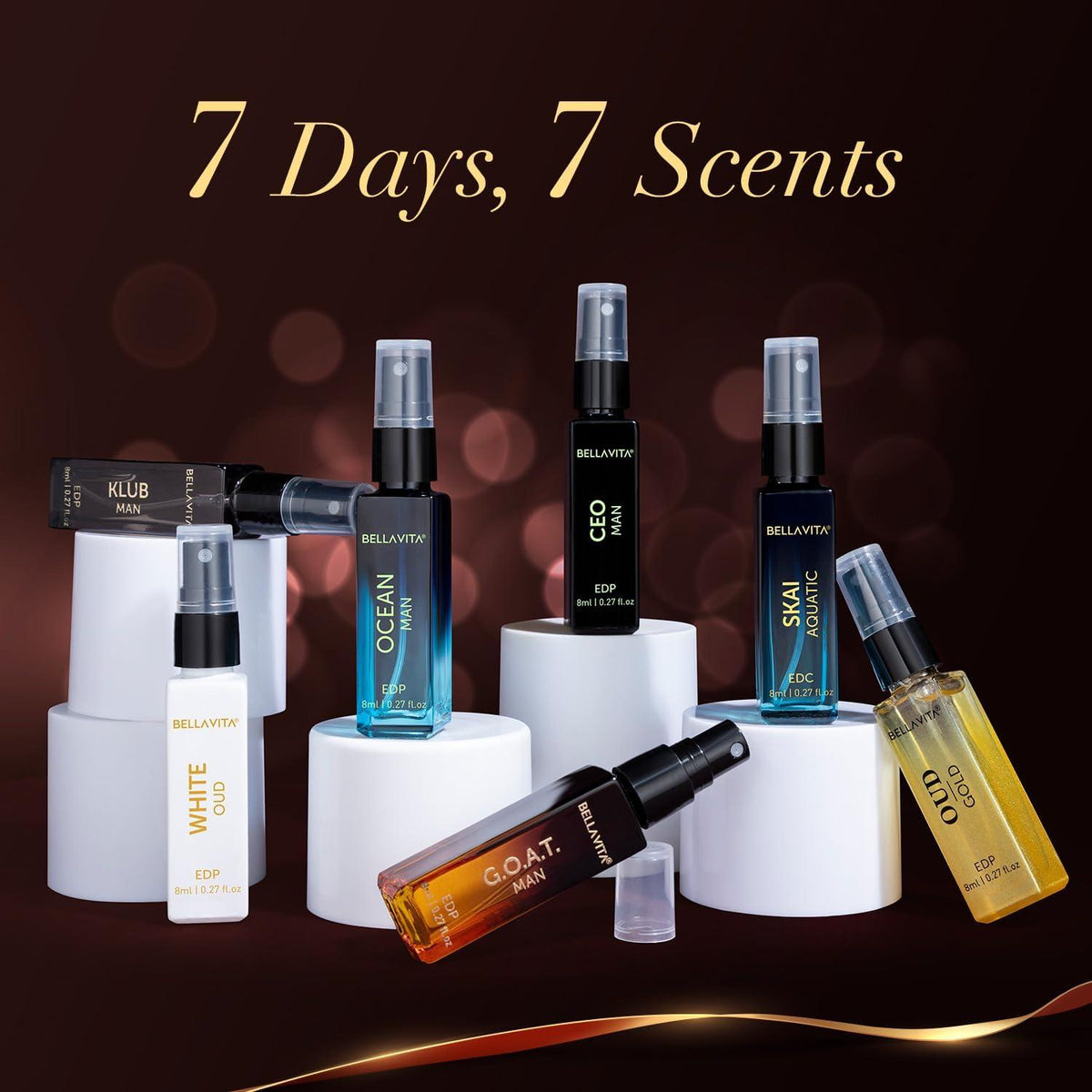 ❤️Men’s Perfume Discovery Set 7 Mini Fragrances