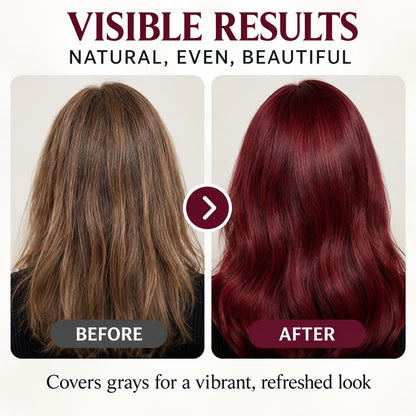 ❤️3-in-1 Gray Coverage Hair Dye Shampoo – Deep Brown, 13.6 fl oz
