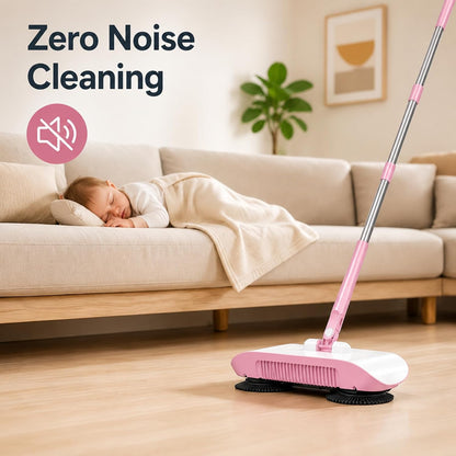Smart Robot Vacuum Cleaner with Mop & Broom, Hand Push Sweeper