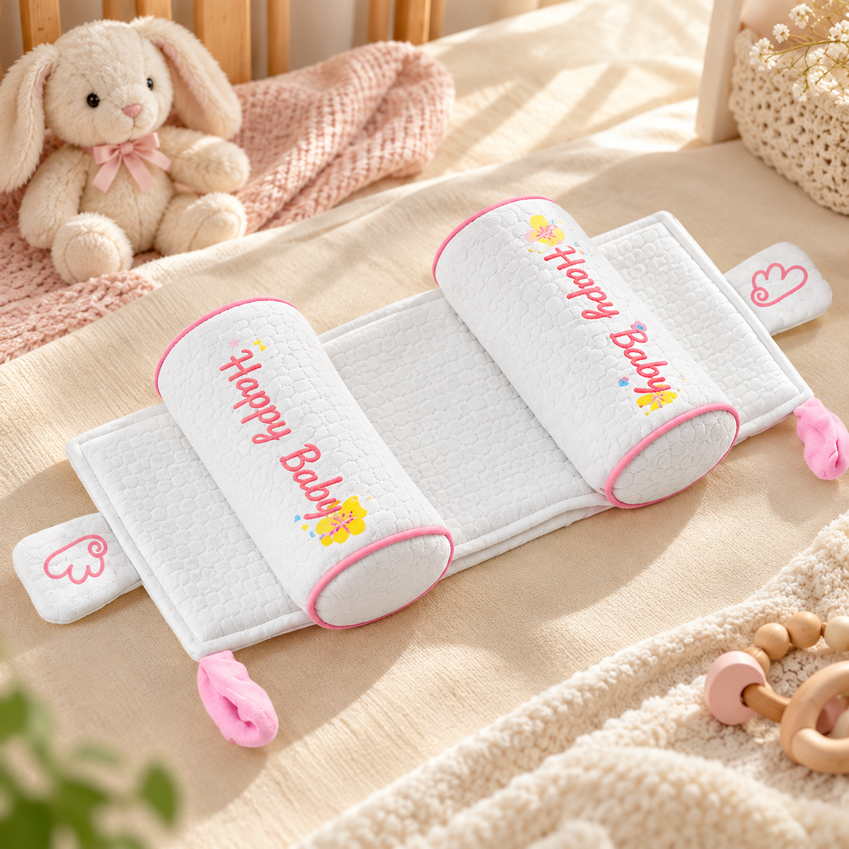⭐🧸 Adjustable Baby Pillow – Soft & Breathable Support for 0–6 Months
