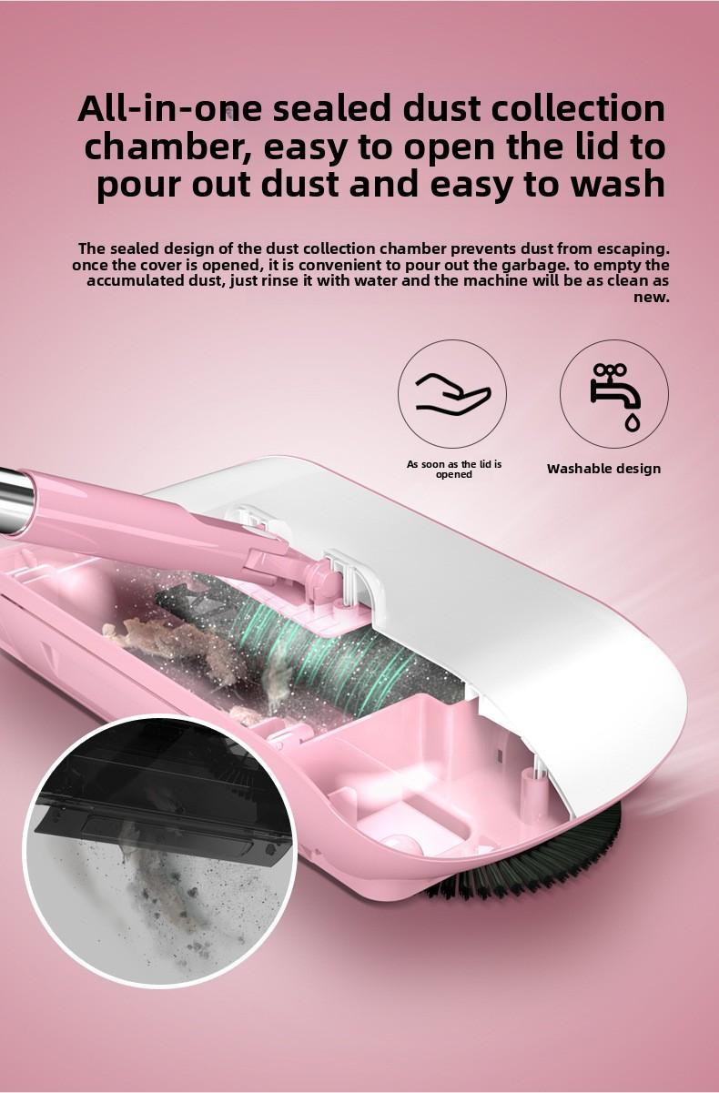 Smart Robot Vacuum Cleaner with Mop & Broom, Hand Push Sweeper