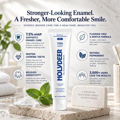 🎁Nano Hydroxyapatite Toothpaste – Fluoride-Free Enamel Care & Gentle Whitening