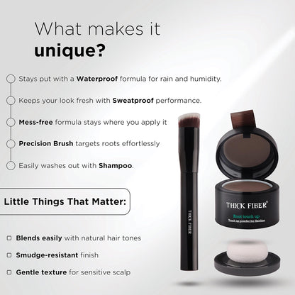 ⭐Instant Root Touch Up Powder – Cover Gray Roots & Sparse Hair in Seconds