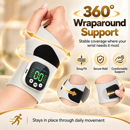 🎁Rechargeable Electric Wrist Massager – Adjustable Wrist Support
