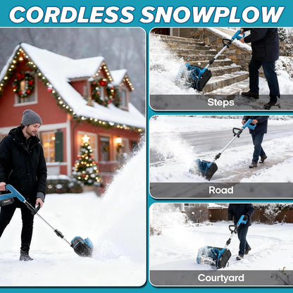 ⭐ Cordless Electric Snow Shovel – Clear 12" Wide Snow & Throw It Up to 23FT