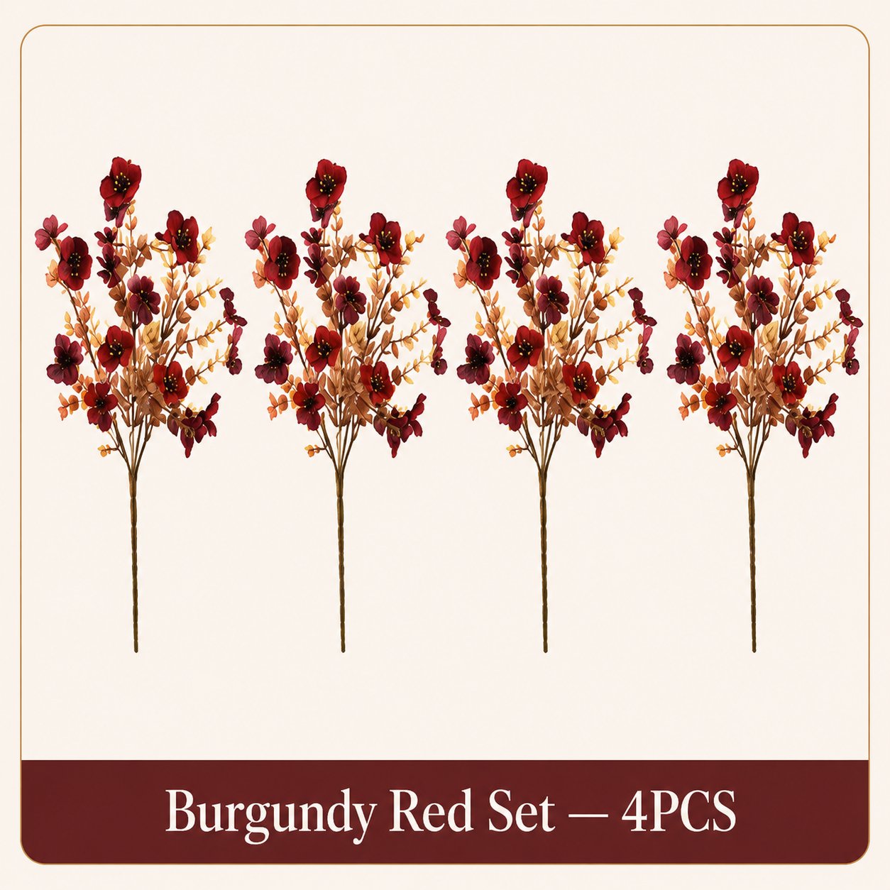 Adjustable Fabric Fall Flower Bouquet Sets for Indoor & Outdoor Decor