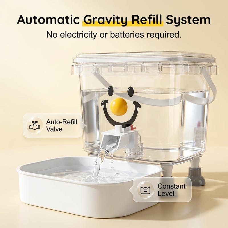 💧Pet Water Dispenser with Large Capacity