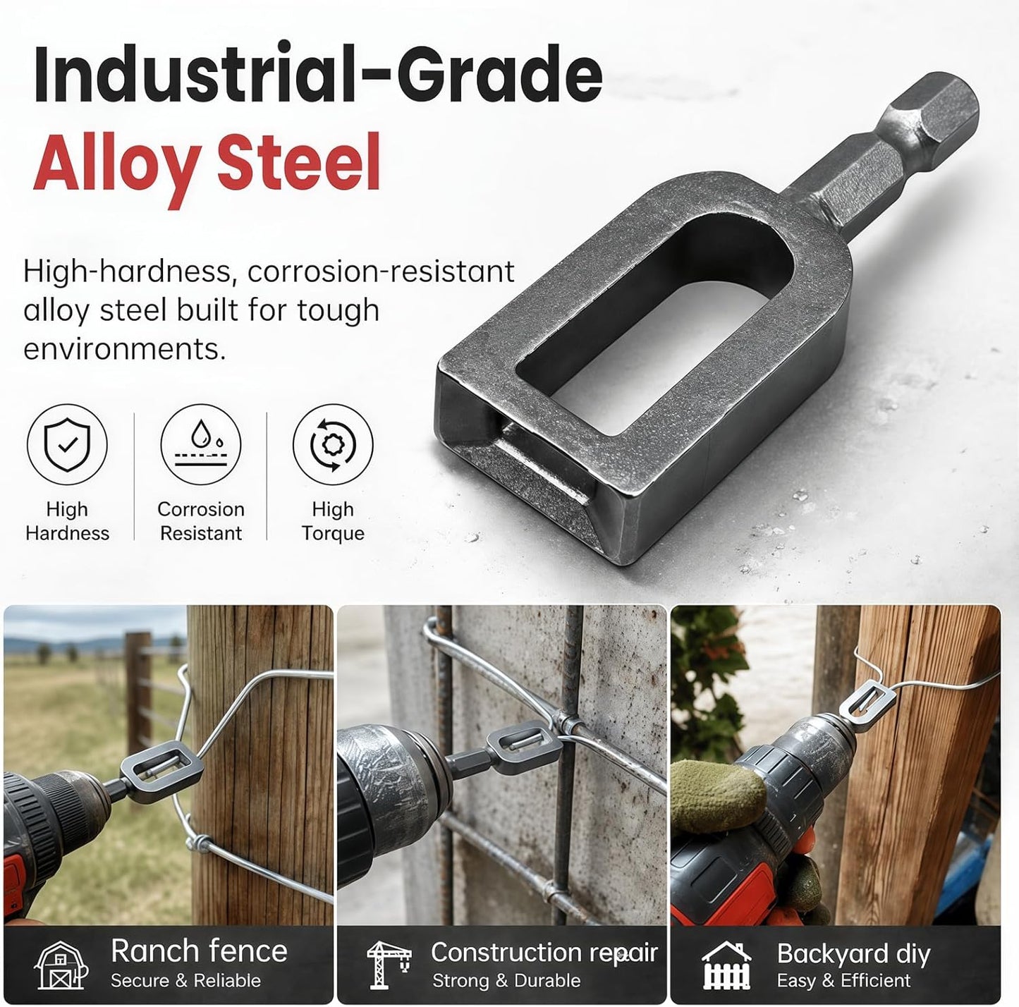 Professional Rebar Tie Wire Twisting Tool for Drills