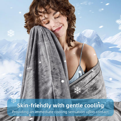 inhand Cooling Throw Blanket (50"x70"), Cooling Blankets for Hot Sleepers