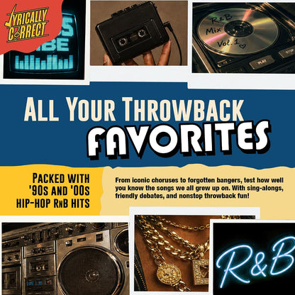 ❤️ 90s R&B Music Trivia Expansion Pack – 80 Cards