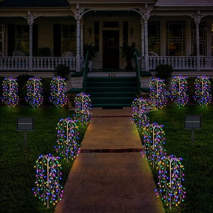 Solar Garden Lights Outdoor Solar Willow Tree Lights