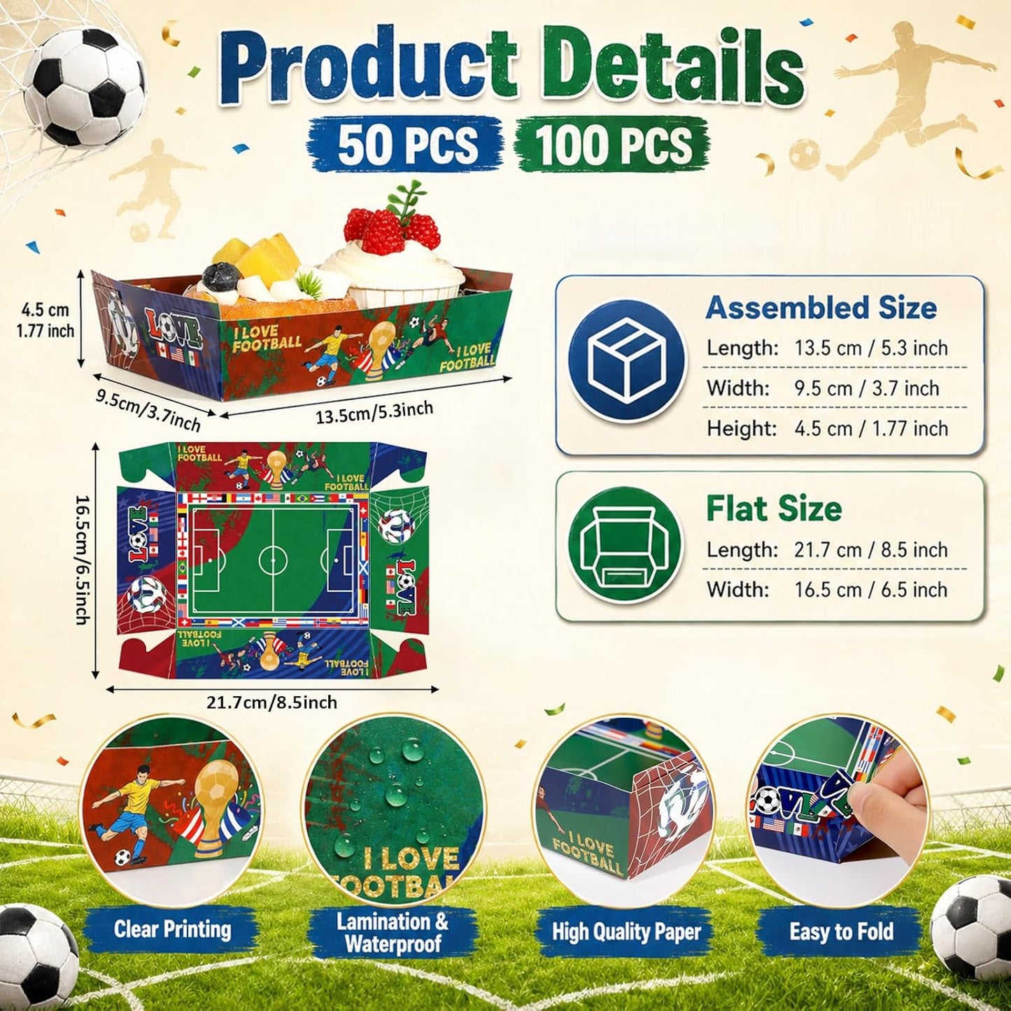 2026 World Soccer Tournament Cup Food Boats