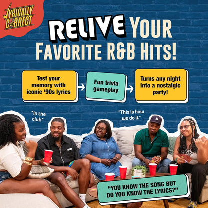 ❤️ 90s R&B Music Trivia Expansion Pack – 80 Cards