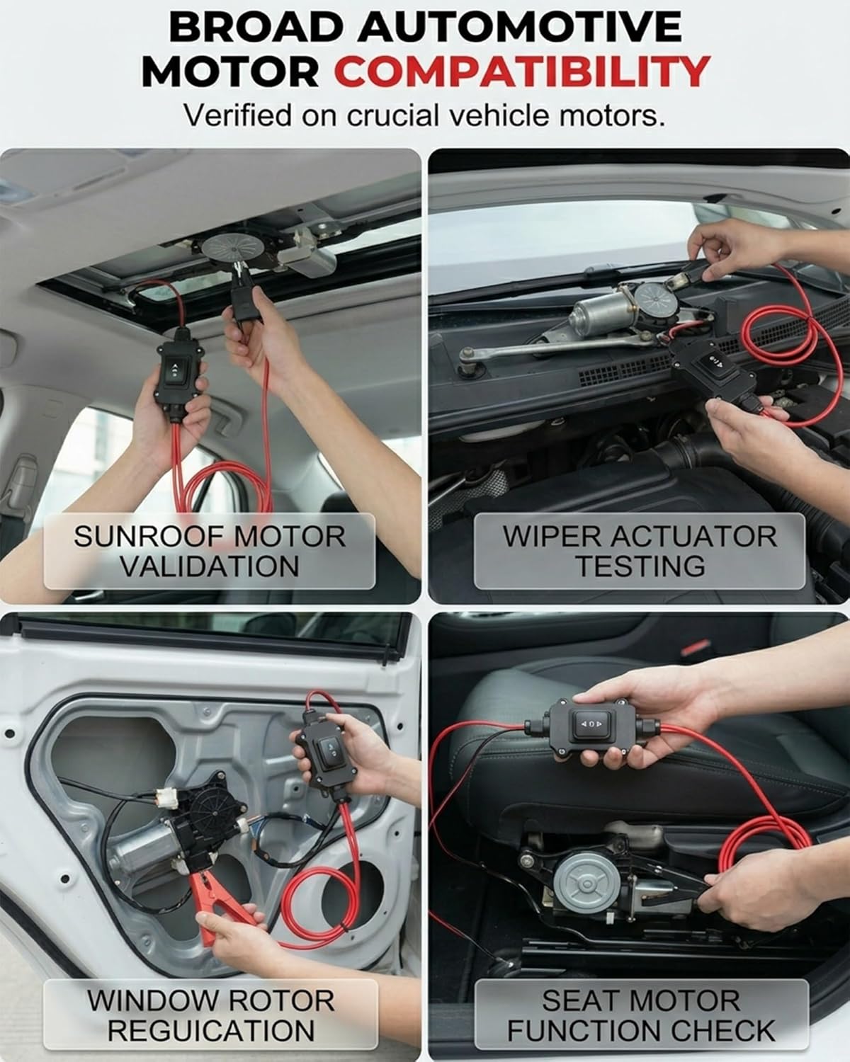 Universal Car Motor Diagnostic Tool, Scanner and Battery Tester