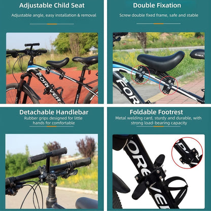 Front-Mounted Kids Bike Seat Set