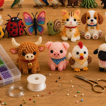 2026 Tiny 3D Beaded Animal DIY Kit