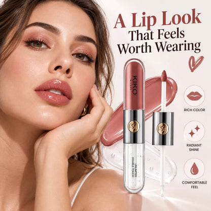 🎁Double Touch Liquid Lipstick & Gloss – Two-Step Long-Lasting Lip Color