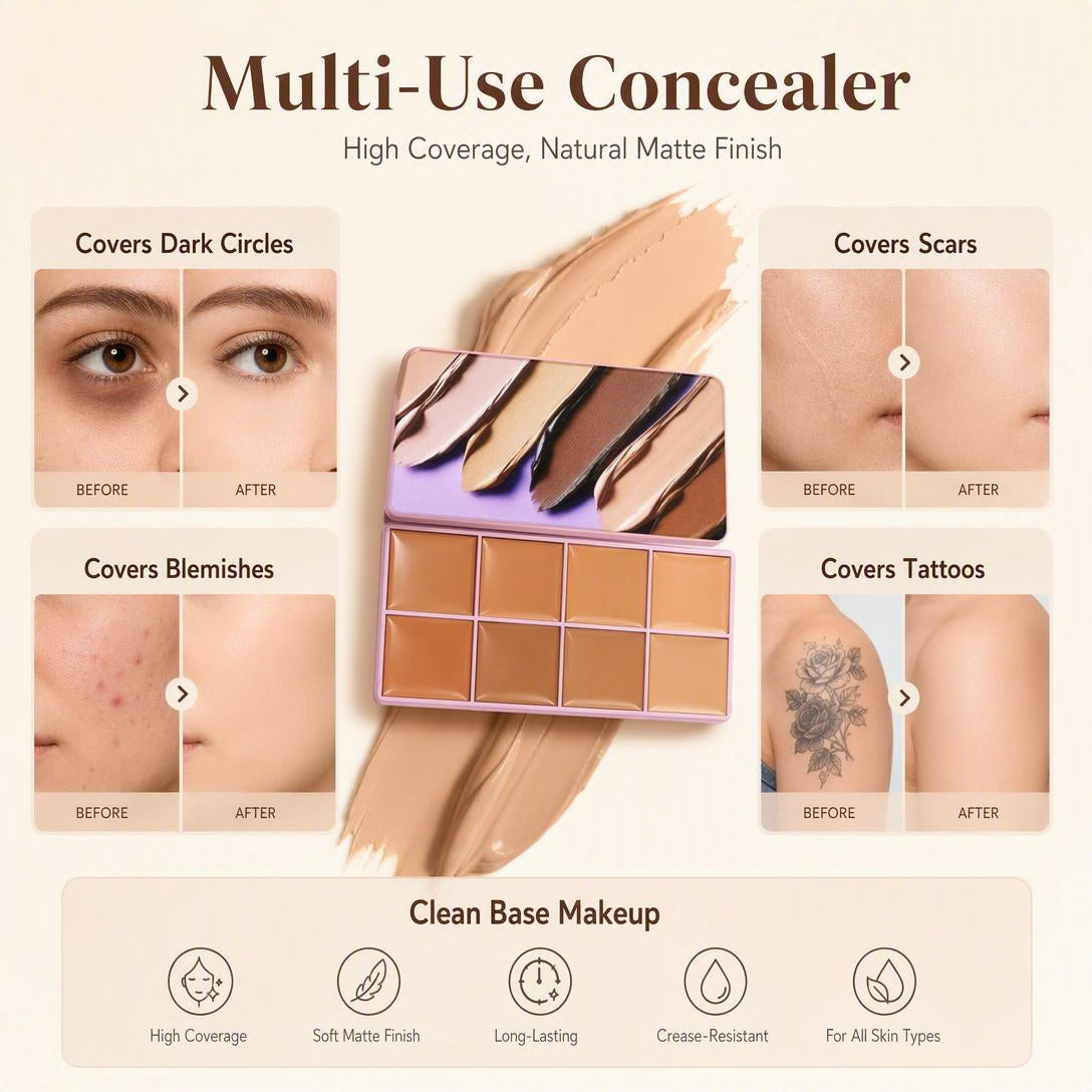 8-Shade Soft Matte Concealer Palette✨