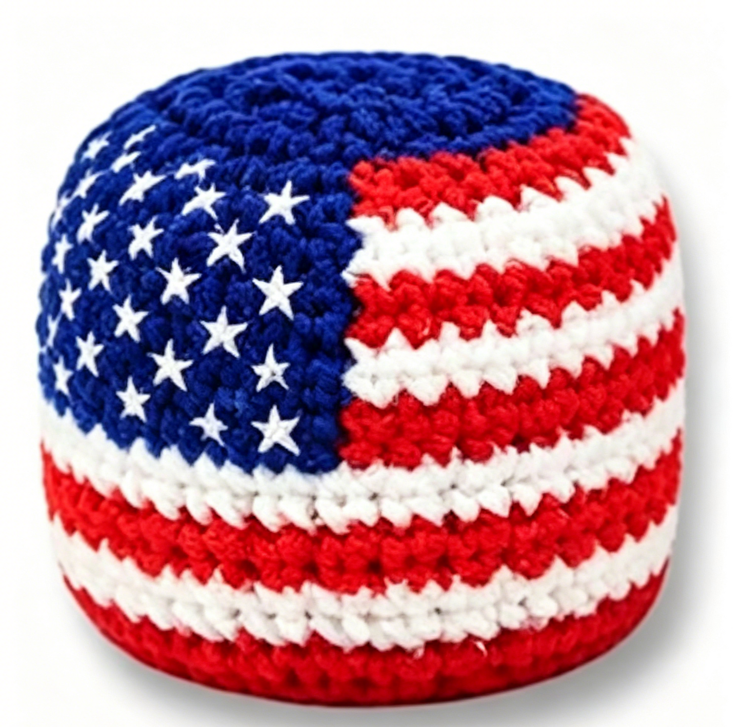 Knit Multicolor Hacky Sack Stress Ball
