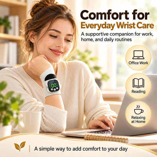 🎁Rechargeable Electric Wrist Massager – Adjustable Wrist Support