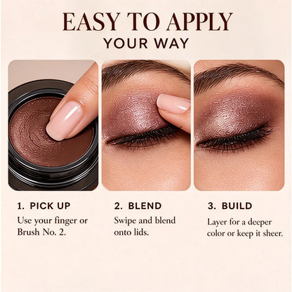🎁12H Long-Lasting Cream-to-Powder Eyeshadow – Buildable & Blendable