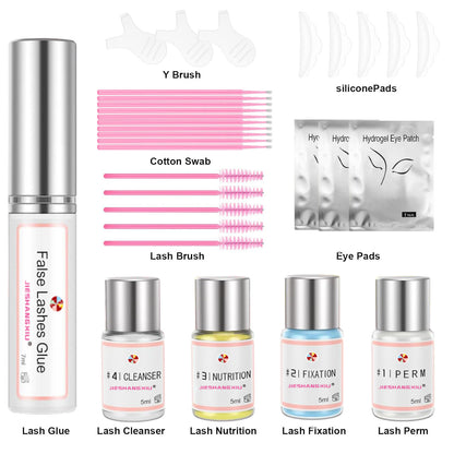 🔥Gentle Formula Eyelash Perm Set with Enhanced Glue Balm