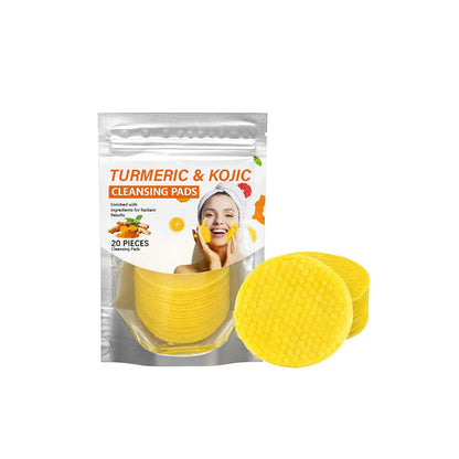 🎁Kojic &amp; Turmeric Facial Cleansing Pads – 20 Count