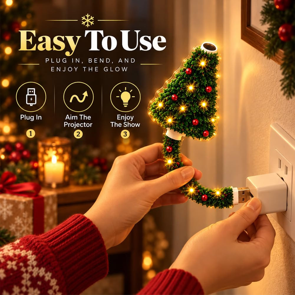 ⭐Christmas Tree Projector – Turn Any Wall Into a Christmas Wonderland