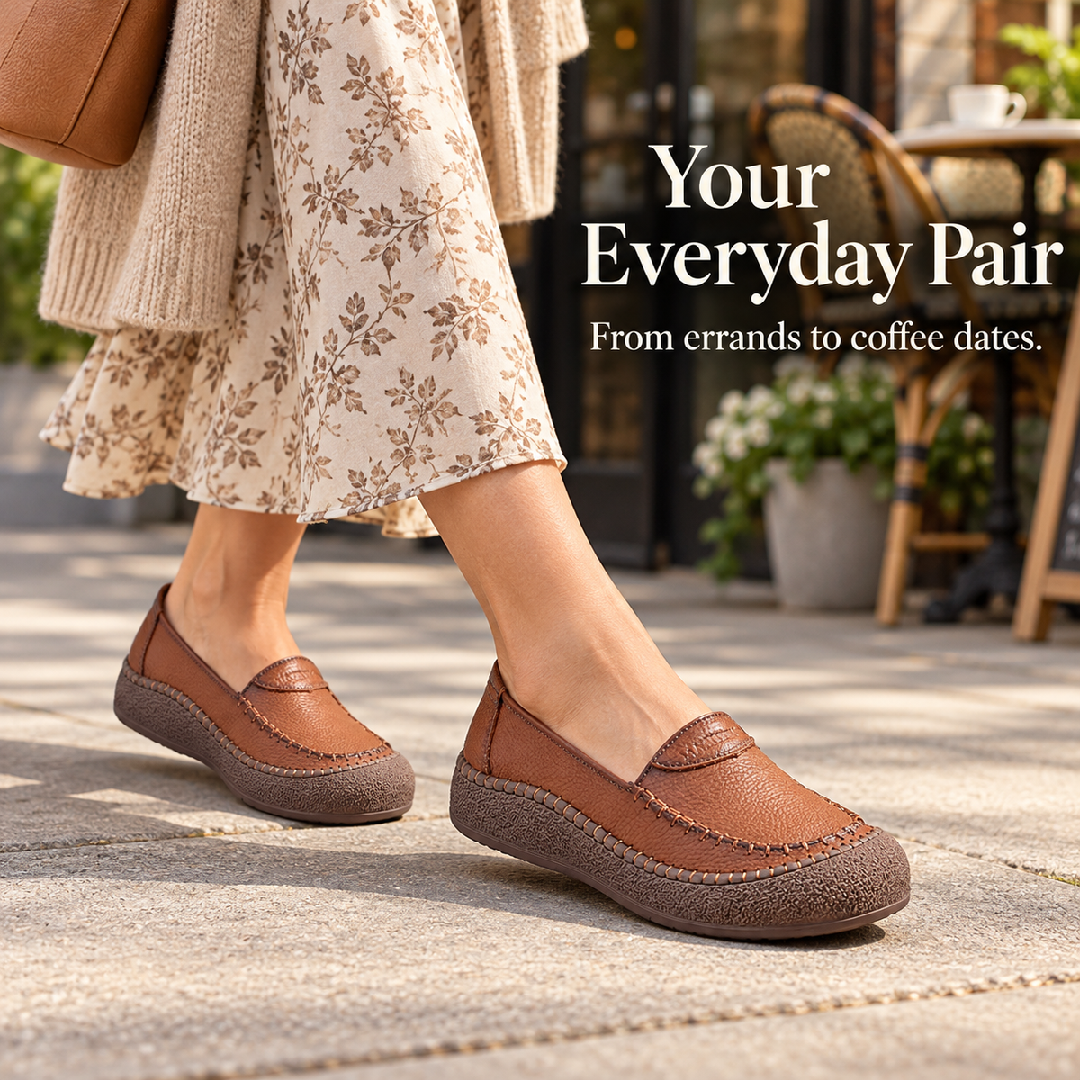 🔥 Women's Genuine Leather Slip On Loafers