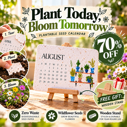 ✨Eco-Friendly Plantable "Timeless" Seed Calendar 2027 🌱Plan•Plant•Grow•EnjoyStyle