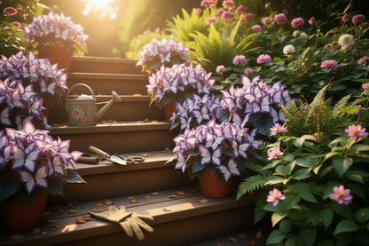 后院花圃场景