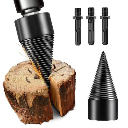Heavy-Duty Electric Drill Bits,Simple Firewood Splitter