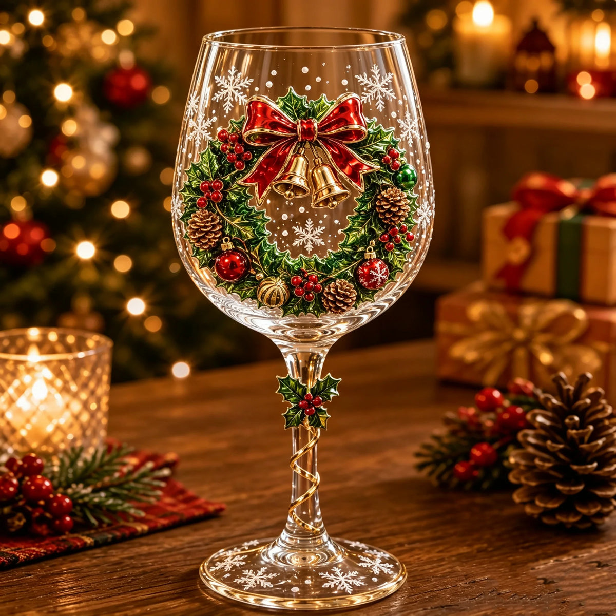 ✨Last Day Sale 50% OFF🔥🎁Christmas 3D Wine Glass Collection Gift Box Set✨