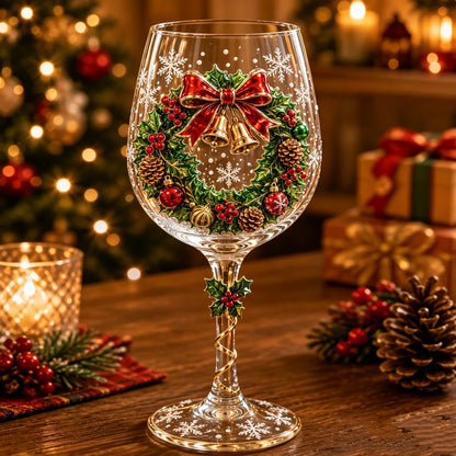 ✨Last Day Sale 50% OFF🔥🎁Christmas 3D Wine Glass Collection Gift Box Set✨