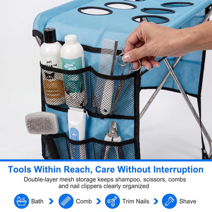 Foldable Pet Grooming Bath Stand for Small &amp; Medium Dogs