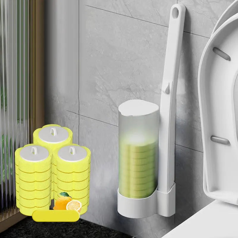 🔥Disposable Replacement Wall-Mounted Toilet Brush Set