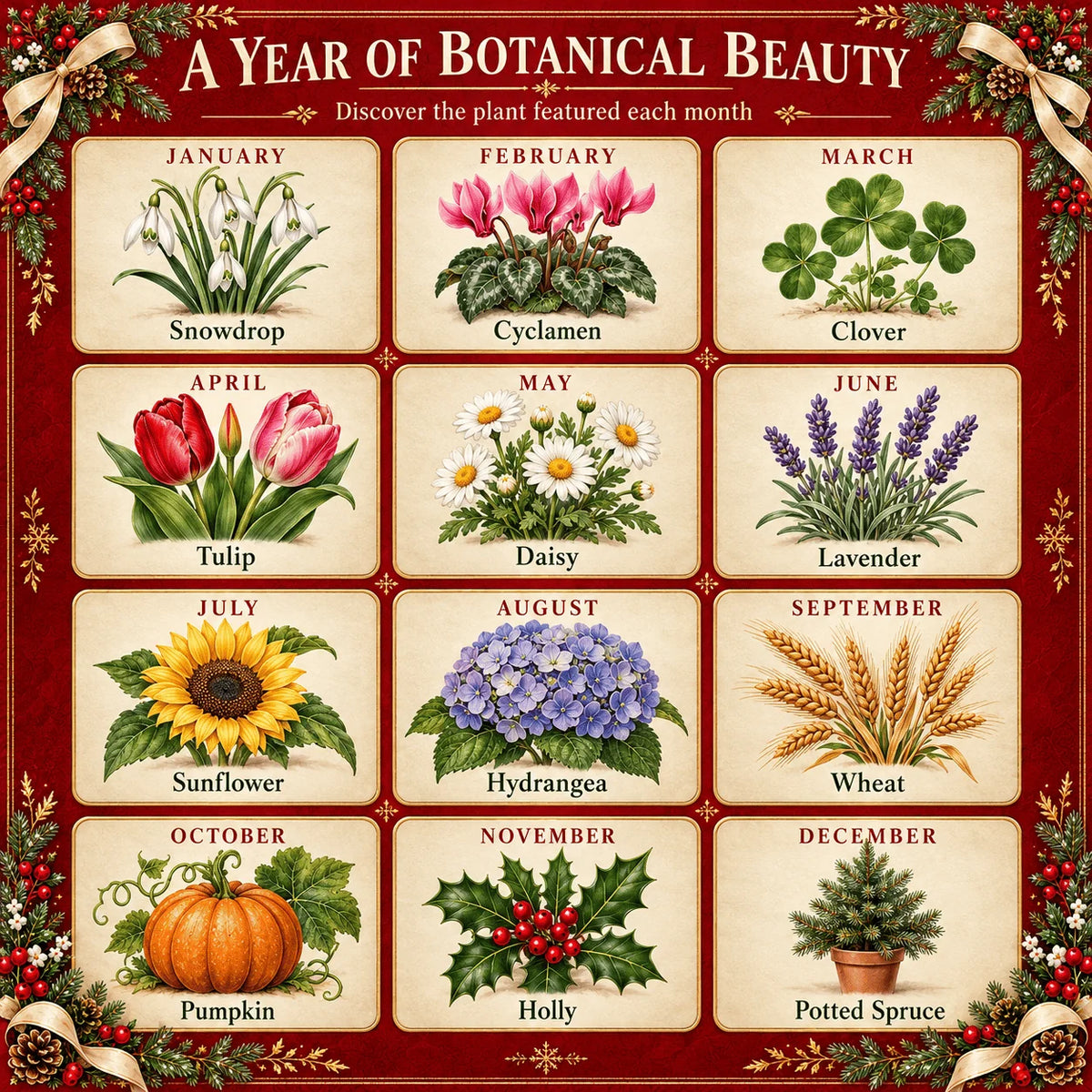 🔥Christmas Plantable ‘Timeless’ Seed Calendar 2027
