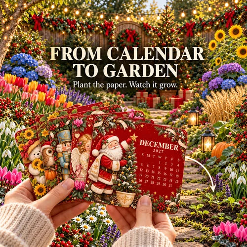 🎉🗓️ Christmas Limited-Edition — 🪴✨ Eco-Friendly Plantable “Timeless” Seed Calendar 2027