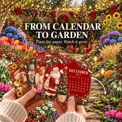 🎉🗓️ Christmas Limited-Edition — 🪴✨ Eco-Friendly Plantable “Timeless” Seed Calendar 2027