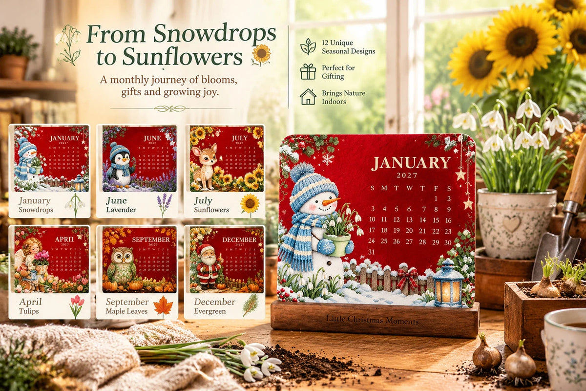 🎉🗓️ Christmas Limited-Edition — 🪴✨ Eco-Friendly Plantable “Timeless” Seed Calendar 2027