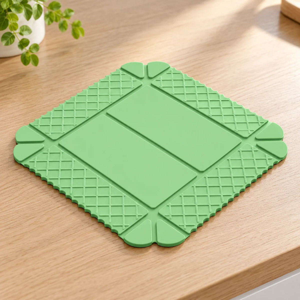 🔥3-in-1 Magnetic Silicone Trivet, Cutting Board & Foldable Serving Tray