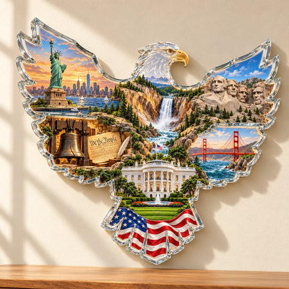 ✨🦅 American Heritage Lighted Eagle Wall Art ✨