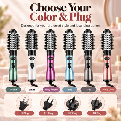 ✨3 in 1 Rotating Hair Dryer Brush