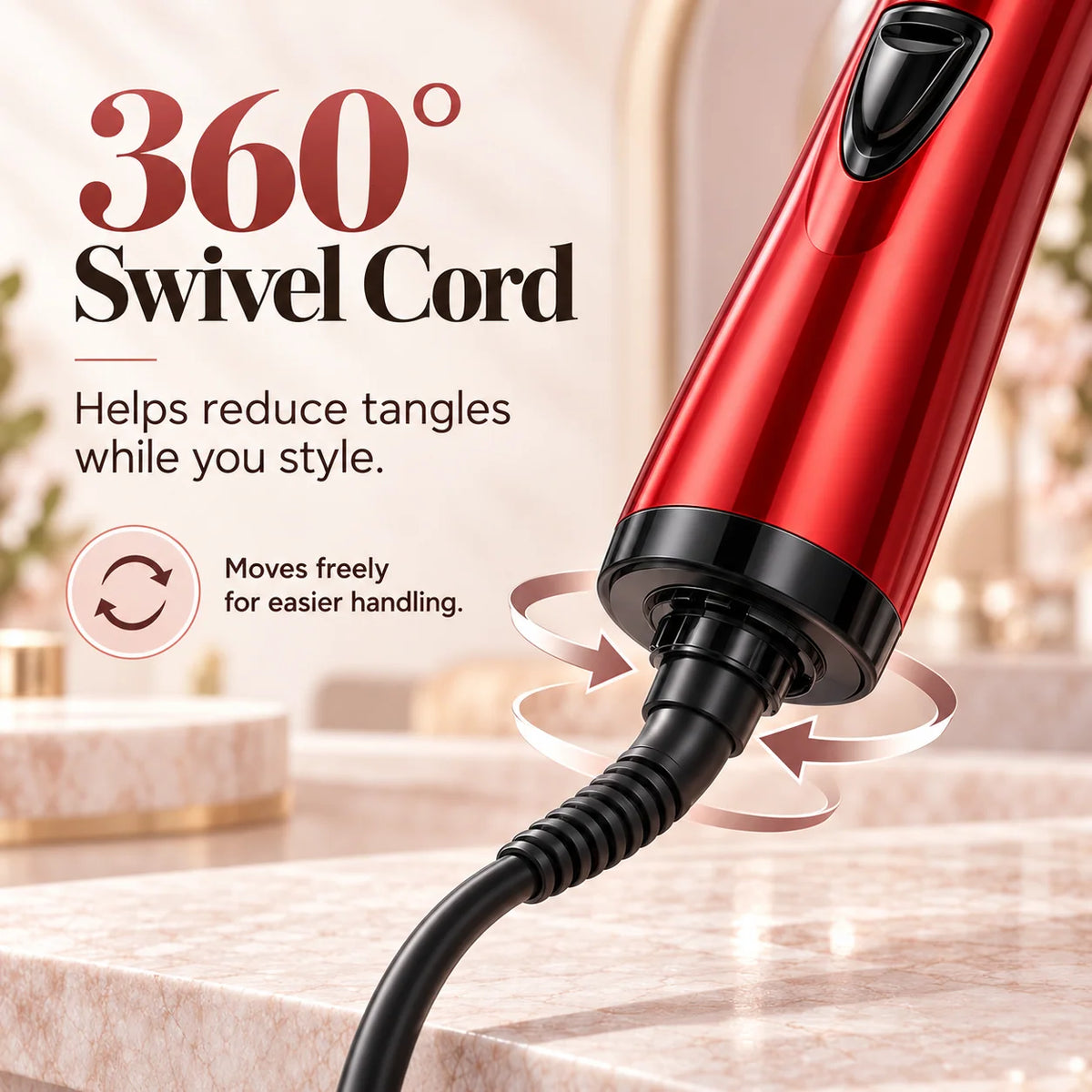 ✨3 in 1 Rotating Hair Dryer Brush