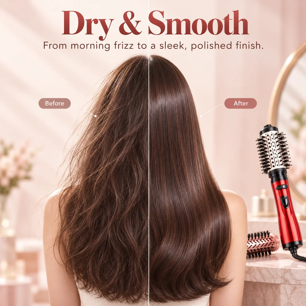 ✨3 in 1 Rotating Hair Dryer Brush