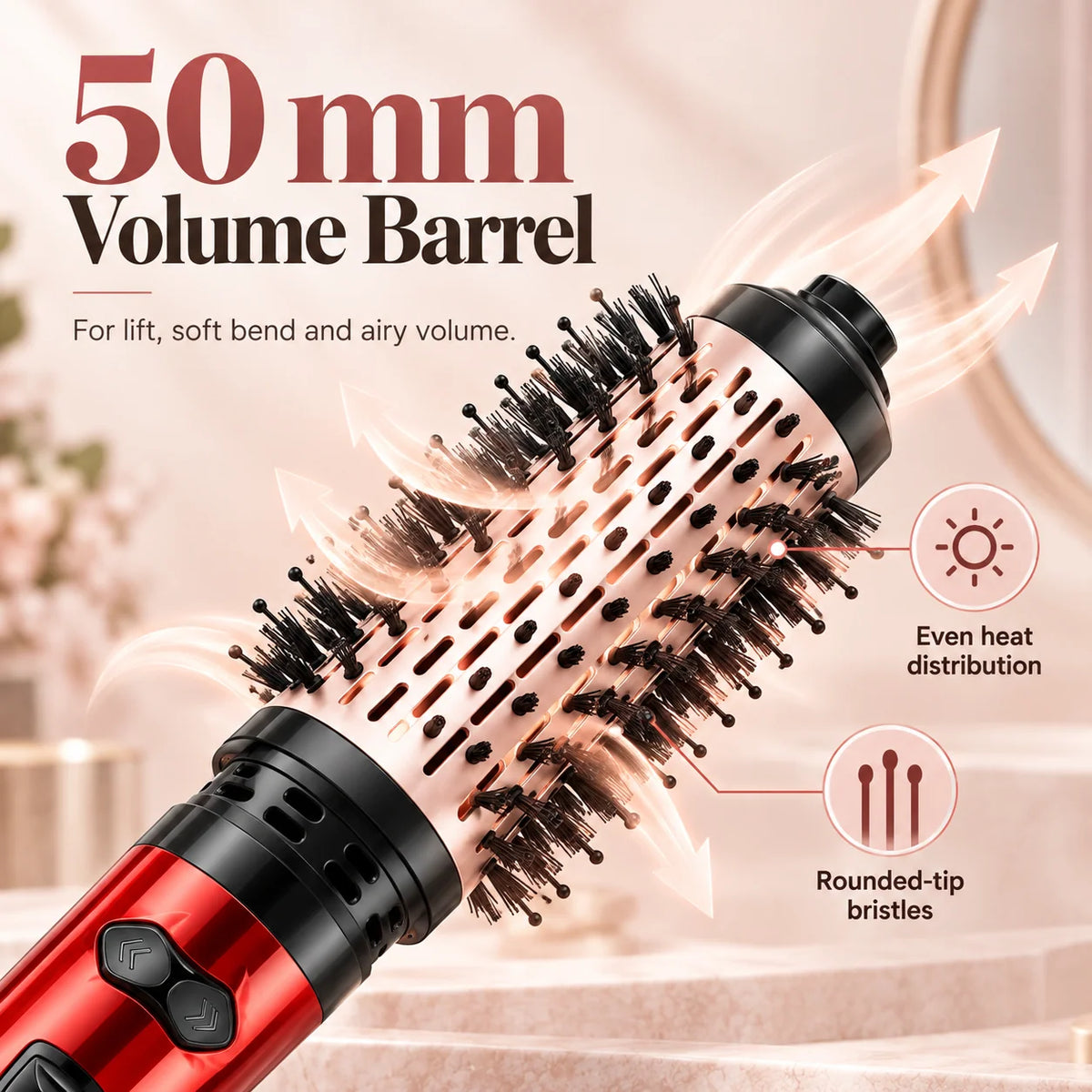 ✨3 in 1 Rotating Hair Dryer Brush